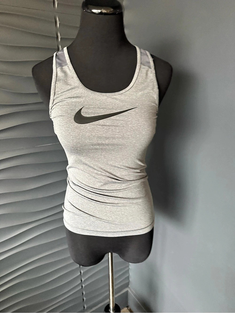 Nike Dri-FIT Racerback Tank Top Gray XS